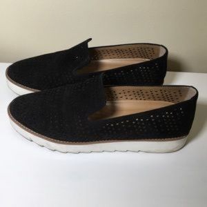 Franco Sarto Perforated Suede Slip on Loafer Sz9.5